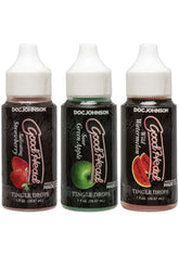 Doc Johnson Good Head Tingle Drops Anal Lube 3 Pack Delay and Excite Sprays